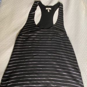 Joie Black & Silver metallic racerback - Sz Small